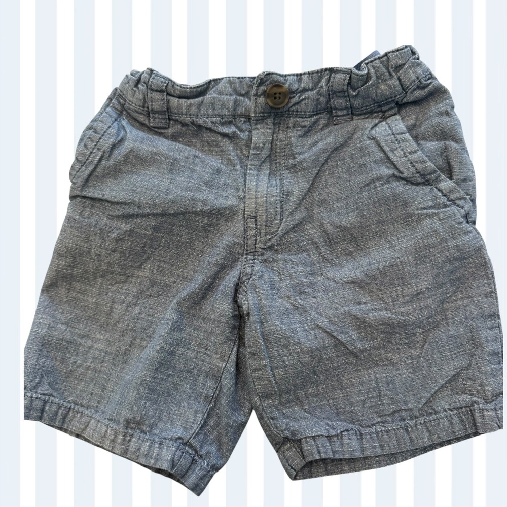 Cat & Jack Boys Chambray Shorts Size 6 Adjustable Waist Casual‎